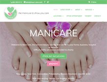 Tablet Screenshot of mani-care.com